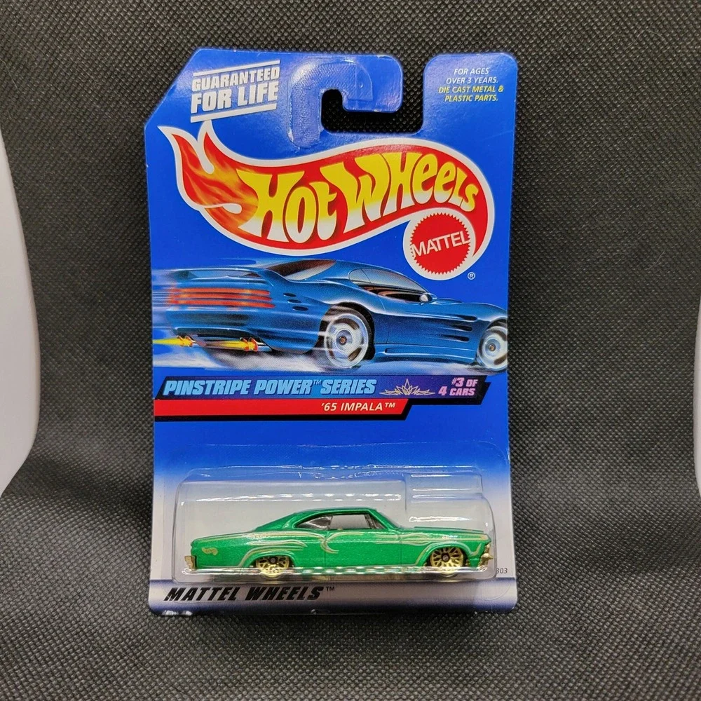Hot Wheels #955 '65 Impala Pin Stripe Power Series 3 of 4 1998 Die Cast